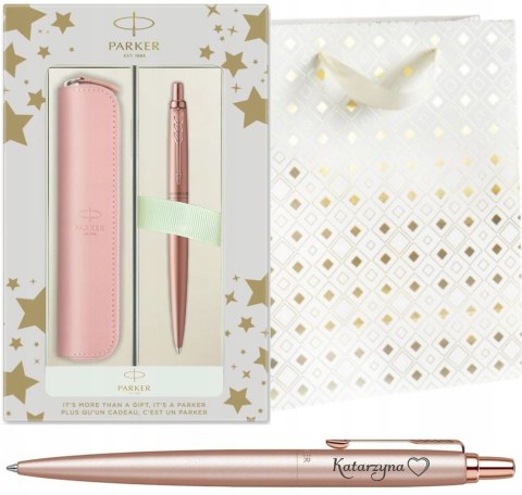 Długopis Parker Jotter Pink Z Grawerem w pudełku z Etui Róż Parker Długopis Parker Jotter Pink Z Grawerem w pudełku z Etui Róż Parker