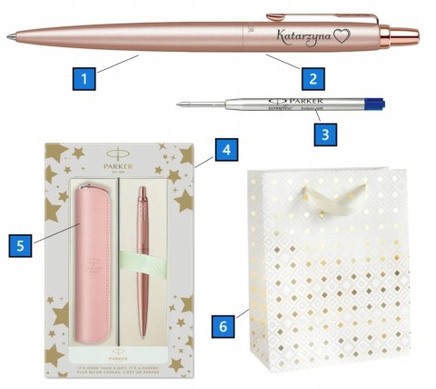Długopis Parker Jotter Pink Z Grawerem w pudełku z Etui Róż Parker Długopis Parker Jotter Pink Z Grawerem w pudełku z Etui Róż Parker