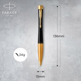 Długopis Parker Urban Czarny ze Złotem z Grawerem Z Piórnikiem ORYGINALNYM