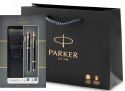 PARKER DŁUGOPIS I PIÓRO IM GT ZŁOCONE z GRAWEREM W PUDEŁKU I ETUI CZARNE