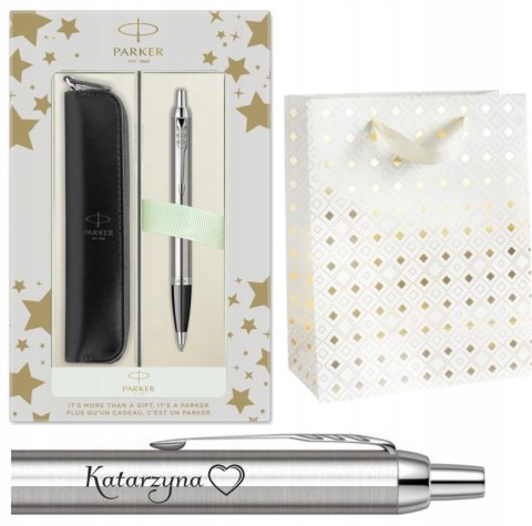 PARKER DŁUGOPIS IM STAL CT Z GRAWEREM W PUDEŁKO Z ETUI PARKER NA URODZINY PARKER DŁUGOPIS IM STAL CT Z GRAWEREM W PUDEŁKO Z ETUI PARKER NA URODZINY