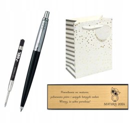 PARKER DŁUGOPIS JOTTER WKŁAD CZARNY ŻELOWY Z TABLICZKĄ SESJA EGZAMIN MATURA