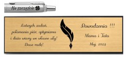 PARKER DŁUGOPIS JOTTER WKŁAD CZARNY ŻELOWY Z TABLICZKĄ SESJA EGZAMIN MATURA