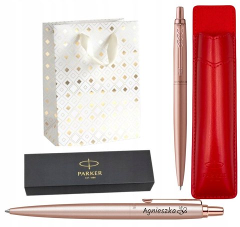 PARKER Długopis Jotter Pink Różowe Złoto Z Grawerem i Etui Róż Parker PARKER Długopis Jotter Pink Różowe Złoto Z Grawerem i Etui Róż Parker