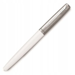 PARKER JOTTER BIAŁE PIÓRO Z GRAWEREM WYMAZYWACZ BIC I NABOJE WRAZ TOREBKĄ