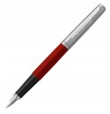 PARKER JOTTER CZERWONE PIÓRO Z GRAWEREM WYMAZYWACZ BIC I NABOJE Z TOREBKĄ