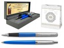 PARKER JOTTER Niebieskie Pióro i Długopis ZESTAW Z Grawerem I SUBLIMACJĄ