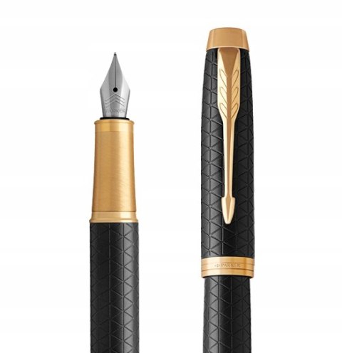 PARKER Pióro IM Premium BLACK GT F POZŁACANY z TABLICZKĄ NA PREZENT PARKER Pióro IM Premium BLACK GT F POZŁACANY z TABLICZKĄ NA PREZENT
