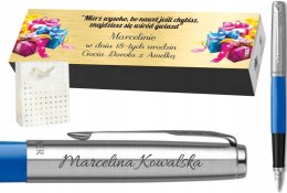 PIÓRO PARKER JOTTER ORIGINALS NIEBIESKIE Z GRAWEREM I TABLICZKĄ