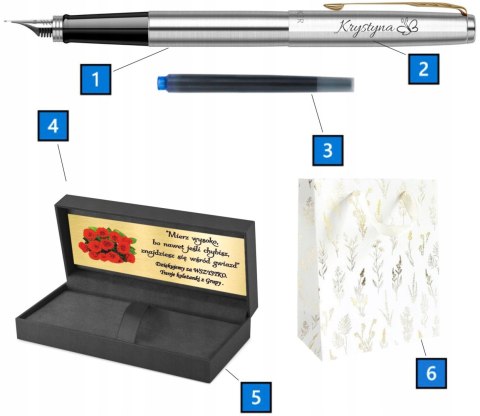 PIÓRO WIECZNE PARKER JOTTER GT ZŁOCONE Z GRAWEREM I TABLICZKĄ PIÓRO WIECZNE PARKER JOTTER GT ZŁOCONE Z GRAWEREM I TABLICZKĄ