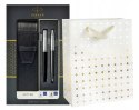 ZESTAW DŁUGOPIS PARKER + PIÓRO JOTTER CZARNY Z GRAWEREM I ETUI NA PREZENT