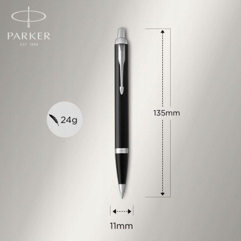 DŁUGOPIS PARKER IM CZARNY CHROMOWANE DODATKI Z GRAWEREM ETUI PARKER DŁUGOPIS PARKER IM CZARNY CHROMOWANE DODATKI Z GRAWEREM ETUI PARKER
