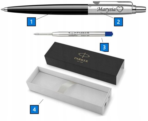 DŁUGOPIS PARKER JOTTER CZARNY PREZENT Z TWOIM GRAWEREM DŁUGOPIS PARKER JOTTER CZARNY PREZENT Z TWOIM GRAWEREM