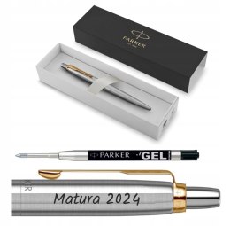 DŁUGOPIS PARKER JOTTER GT ZŁOTY GRAWEREM CZARNY WKŁAD ŻELOWY NA EGZAMINY