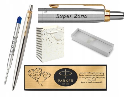 DŁUGOPIS PARKER JOTTER ZŁOTY Z GRAWEREM TABLICZKA ZŁOTA DŁUGOPIS PARKER JOTTER ZŁOTY Z GRAWEREM TABLICZKA ZŁOTA