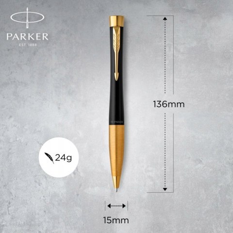 Długopis Parker Urban Czarny ZŁOCONY Z Grawerem I Etui PARKER Długopis Parker Urban Czarny ZŁOCONY Z Grawerem I Etui PARKER