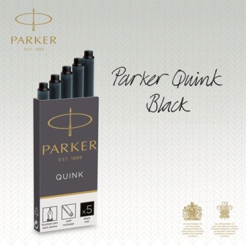 NABOJE PARKER QUINK Długie do pióra wiecznego Czarny Atrament 5 szt. NABOJE PARKER QUINK Długie do pióra wiecznego Czarny Atrament 5 szt.
