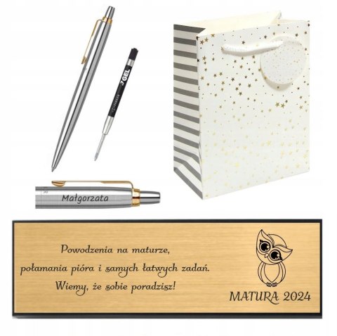 PARKER DŁUGOPIS JOTTER GT Z TABLICZKĄ WKŁAD ŻELOWY CZARNY NA MATURE SESJE