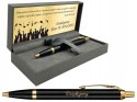PARKER IM CZARNY ZŁOCONY GT Z GRAWEREM W PUDEŁKU PRESTIGE TABLICZKA