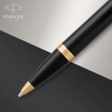 PARKER IM CZARNY ZŁOCONY GT Z GRAWEREM W PUDEŁKU PRESTIGE TABLICZKA