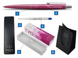 PARKER JOTTER TOKYO DŁUGOPIS RÓŻ Z GRAWEREM ETUI PARKER NA PREZENT