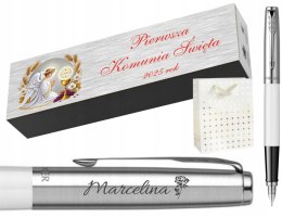 PIÓRO PARKER JOTTER ORIGINALS BIAŁY NA NABOJE PREZENT PIERWSZA KOMUNIA