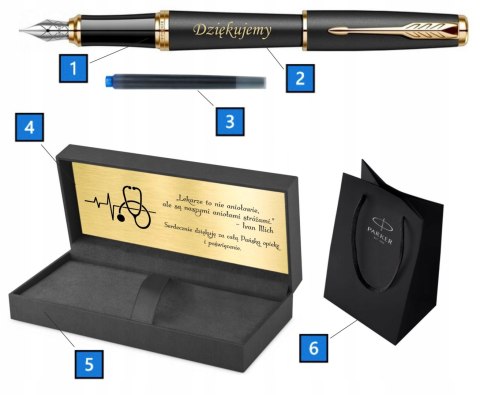 Parker Urban Pióro Złocone na Prezent z Grawerem z TABLICZKĄ Parker Urban Pióro Złocone na Prezent z Grawerem z TABLICZKĄ