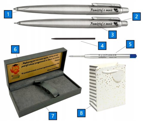 ZESTAW Parker Jotter CT Długopis i Ołówek z GRAWEREM NA PREZENT ZESTAW Parker Jotter CT Długopis i Ołówek z GRAWEREM NA PREZENT