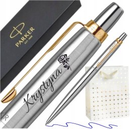 DŁUGOPIS PARKER JOTTER GT ZŁOCONY Z GRAWEREM NA PREZENT Z TOREBKĄ