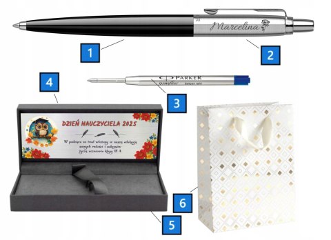 Długopis Parker Jotter Original Czarny z Grawerem PREZENT DLA NAUCZYCIELA Długopis Parker Jotter Original Czarny z Grawerem PREZENT DLA NAUCZYCIELA