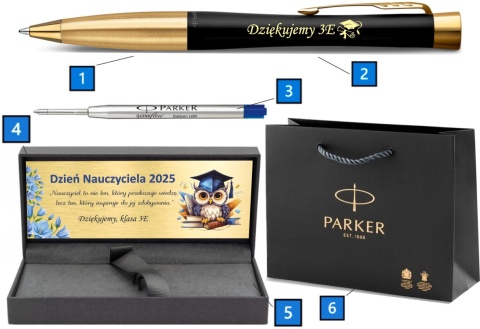 Długopis Parker Urban Złocony z Grawerem Prezent na Dzień Nauczyciela