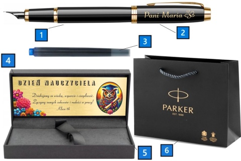 PIÓRO WIECZNE PARKER IM GT ZŁOCONE SUPER PREZENT na Dzień Nauczyciela