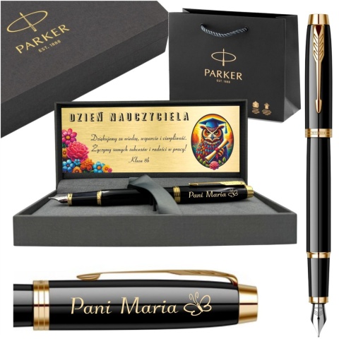 PIÓRO WIECZNE PARKER IM GT ZŁOCONE SUPER PREZENT na Dzień Nauczyciela